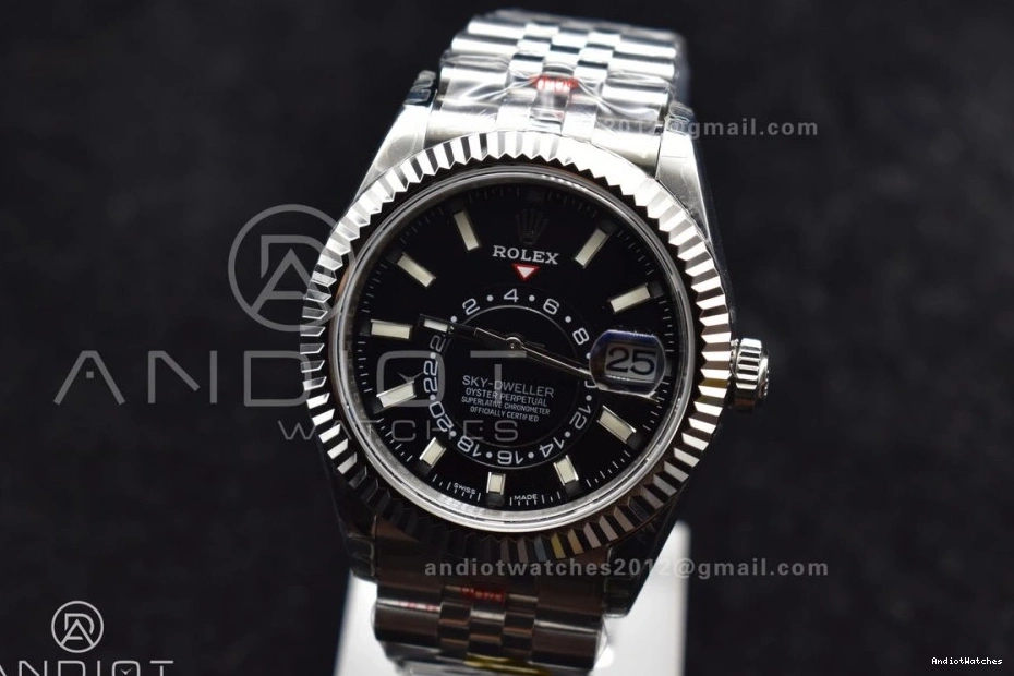 Edition Best 1107 Noob SS Jubilee Skydweller on SS Dial A23J Bracelet Affordable Black 0114